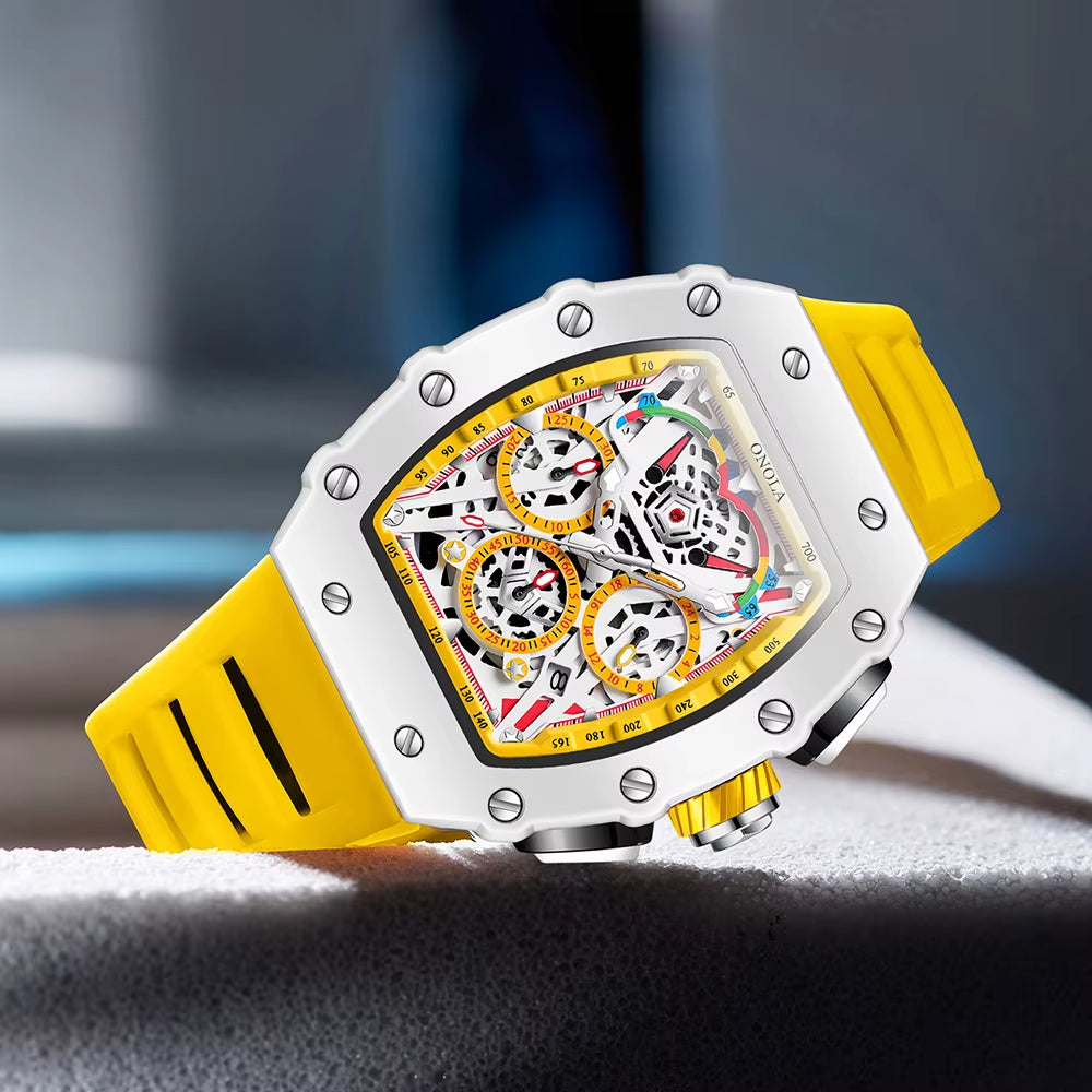 ONOLA Brand 6827W Men Watches 2024 High Quality Wholesale Waterproof Relojes Sport Vintage Watches for Men