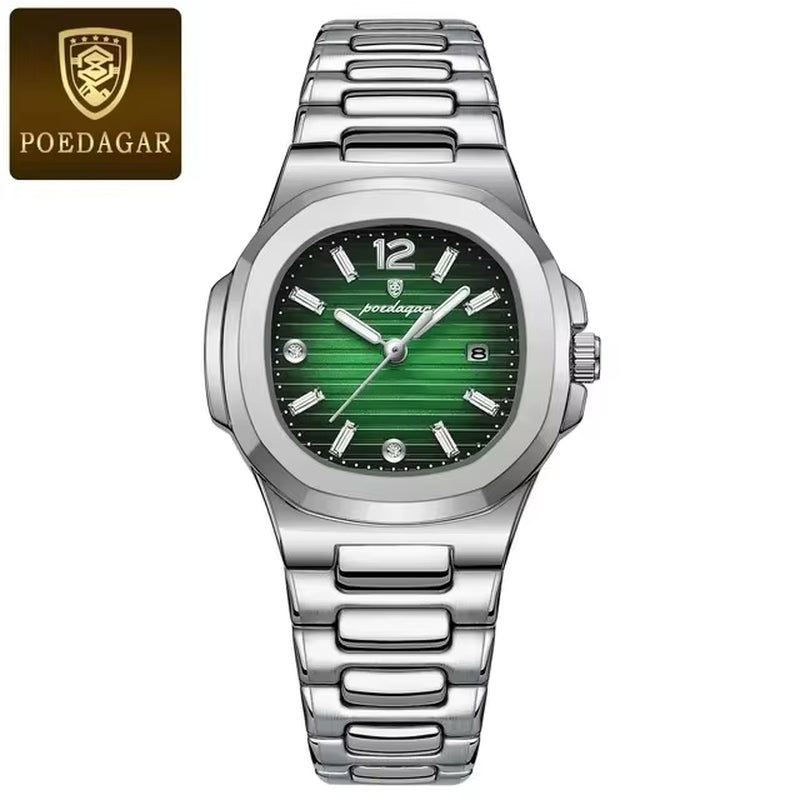 POEDAGAR 708 Japan Quartz Watches Luminous 30M Waterproof Luxury Watch Woman Fashion Ladies Date Womens Clock Female Clock Reloj