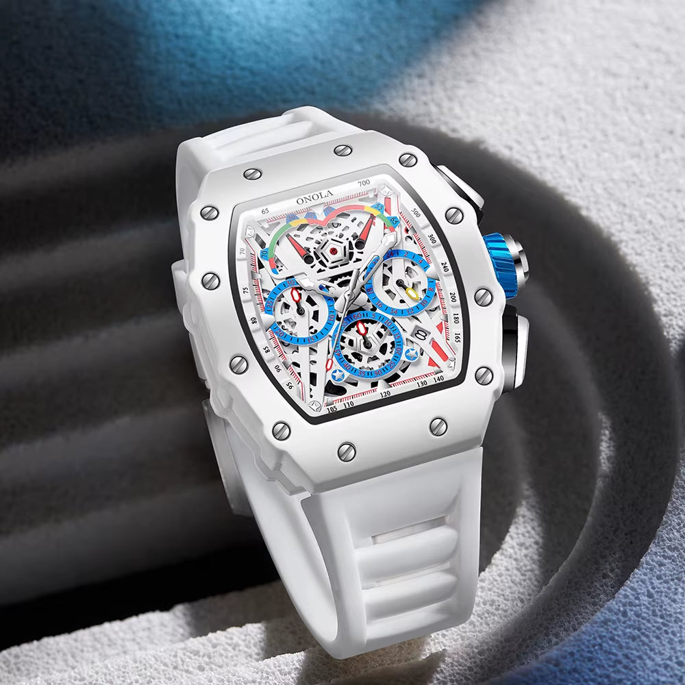 ONOLA Brand 6827W Men Watches 2024 High Quality Wholesale Waterproof Relojes Sport Vintage Watches for Men