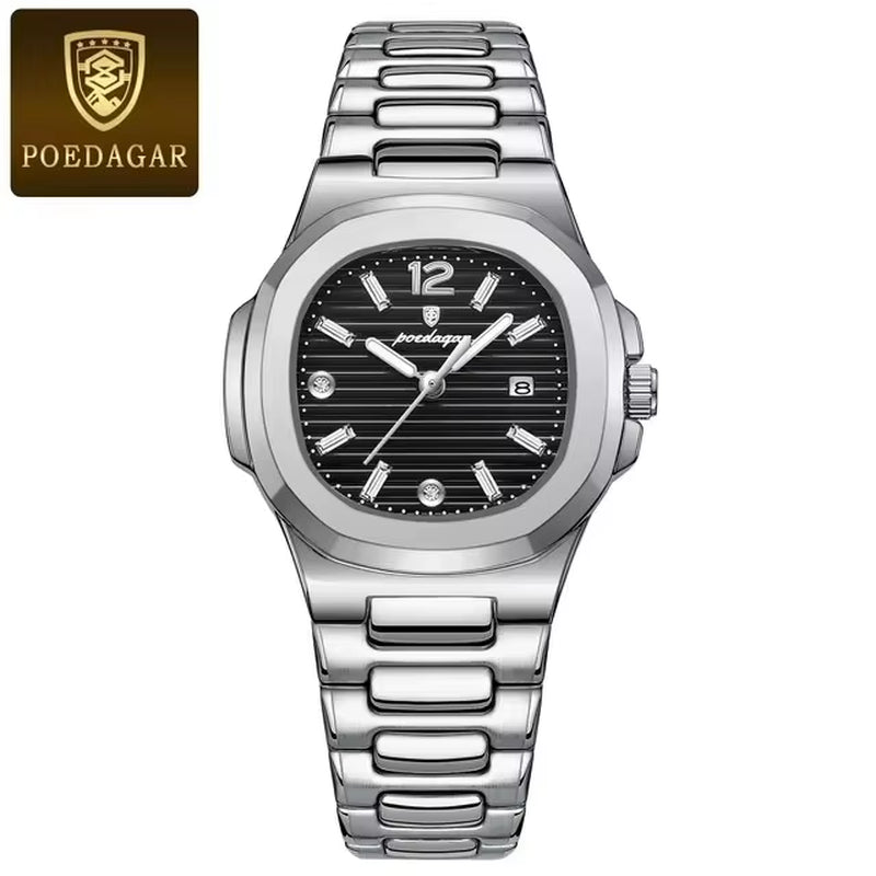 POEDAGAR 708 Japan Quartz Watches Luminous 30M Waterproof Luxury Watch Woman Fashion Ladies Date Womens Clock Female Clock Reloj
